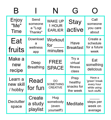 BINGO! Time Bingo Card