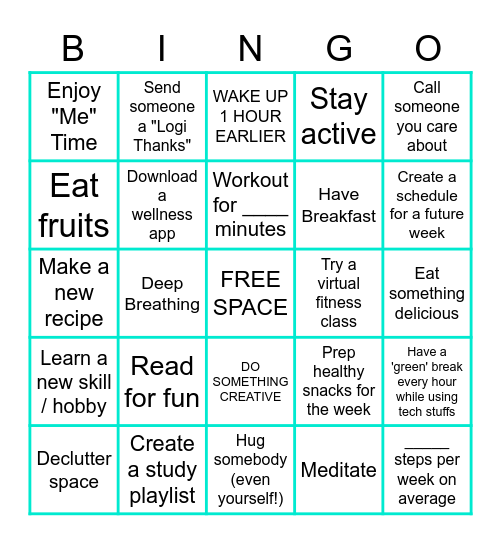 BINGO! Time Bingo Card