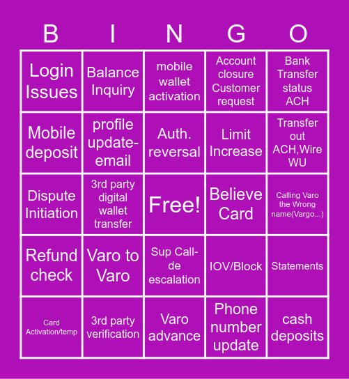 Call Type Bingo 09/28/2021 Bingo Card