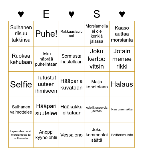 ♥ H Ä Ä B I N G O ♥ Bingo Card