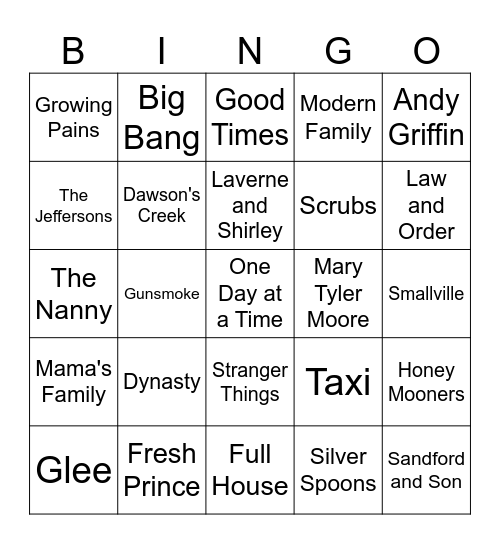 Long Tv Show Bingo New 2026 Bingo Card