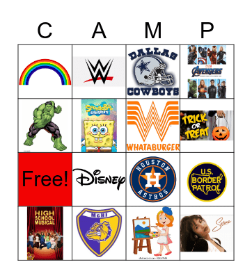 C.A.M.P BINGO Card