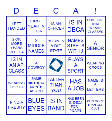 KNOW THE CREW! Bingo Card