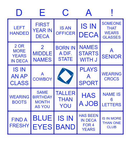 KNOW THE CREW! Bingo Card