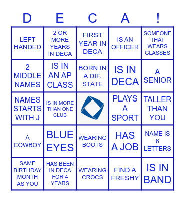 KNOW THE CREW! Bingo Card