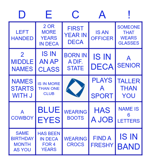 KNOW THE CREW! Bingo Card