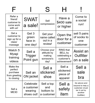 FISH! BINGO Card