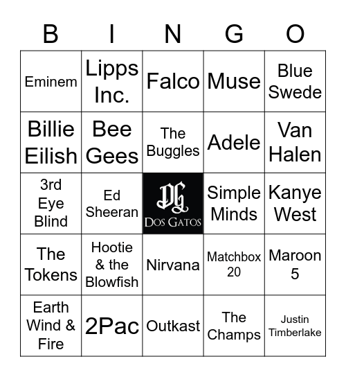 v75 Decades II - 60s to 10s Bingo Card