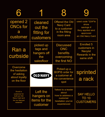 THANK YOU EVENT BINGO Card