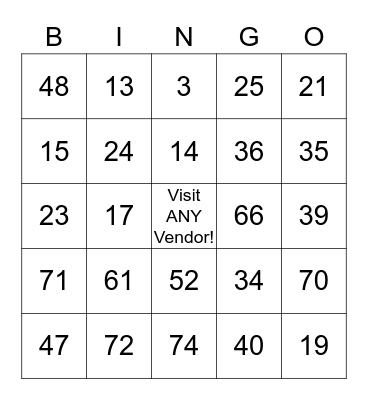 Health Fair Bingo! Bingo Card