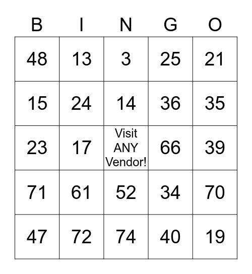 Health Fair Bingo! Bingo Card