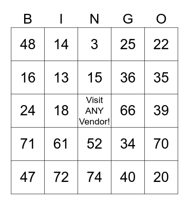 Health Fair Bingo! Bingo Card