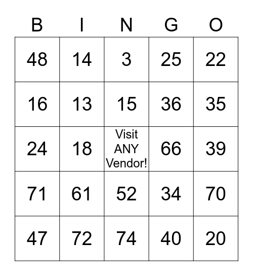 Health Fair Bingo! Bingo Card