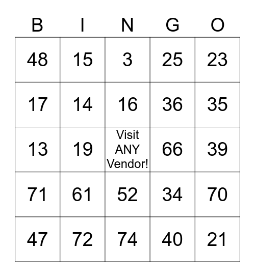 Health Fair Bingo! Bingo Card