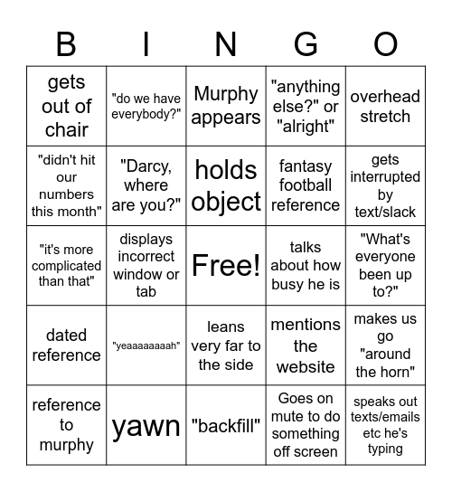 Loren Bingo Card