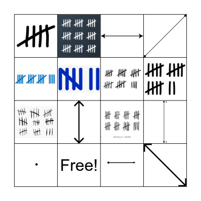 5th Grade Geometry and Tallies Bingo Card