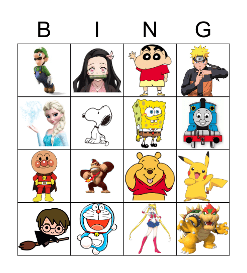 Who is it? Bingo Card