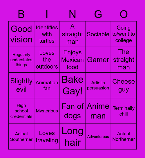 Blake Bingo Card