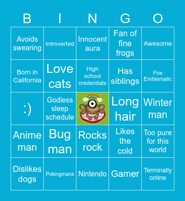 Tristan Bingo Card