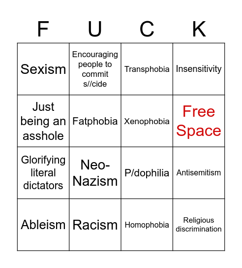 Clowns Bingo Card