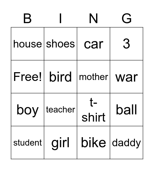 joas markna bingo Card