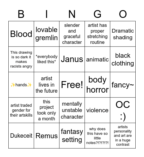 Brains bingo Card