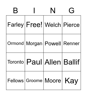Makati 4th Bingo Card