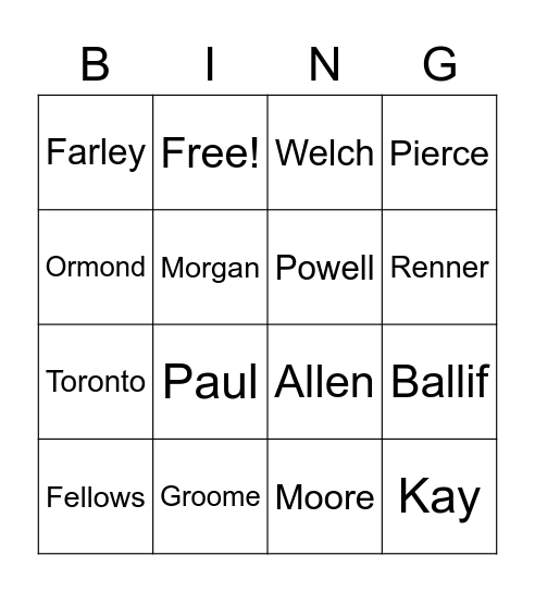 Makati 4th Bingo Card