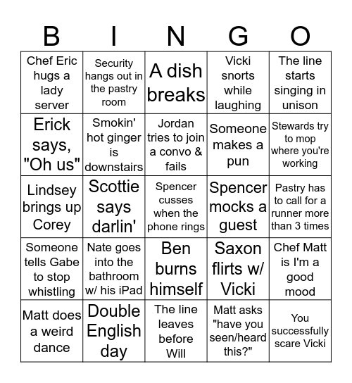 Urban Farmer Overnight Bingo Card