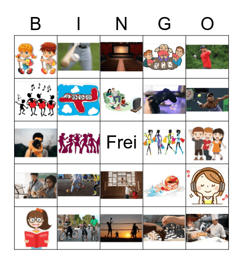 German 1 - Freizeit Bingo Card