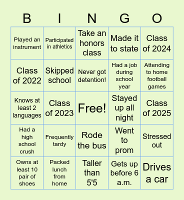 Bulldog bingo Card