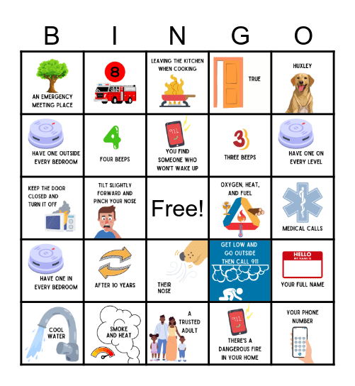 Discover Fire & Life Safety Bingo Card