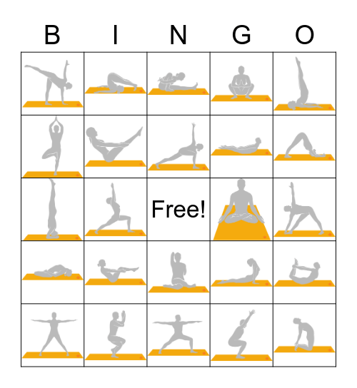 Yoga Fundamentals Bingo Card