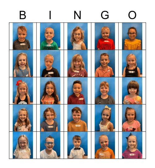Friend Bingo Card