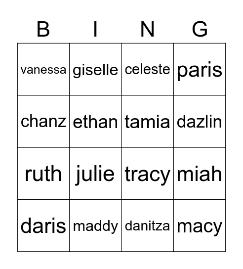 BESTT Loteria Bingo Card