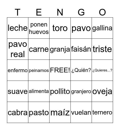 Lo Bingo Card