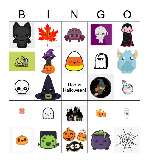 Halloween Bingo Card