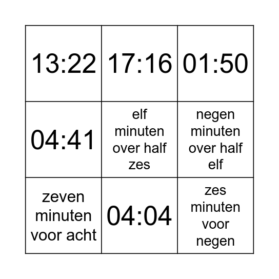 Bingo Card
