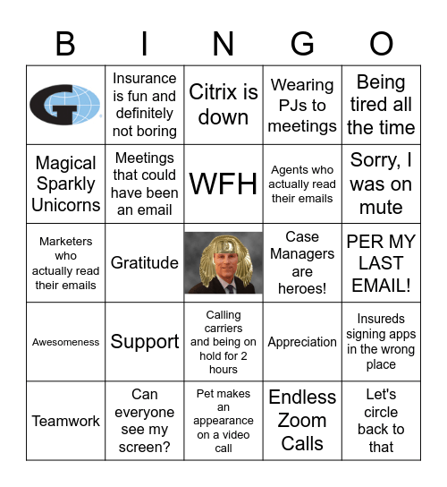 Appreciation Week Bingo Card