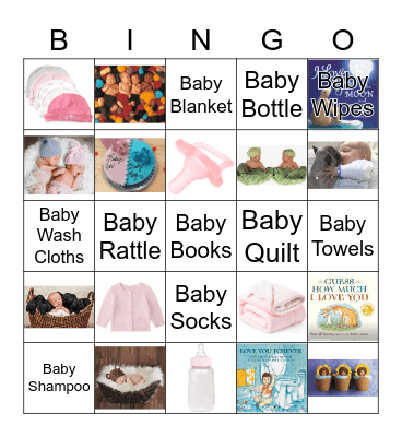 Hare Baby Bingo Card