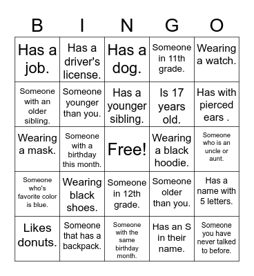 Delta Bingo Card