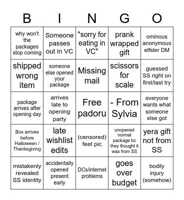 Junkland Yera Bingo Card