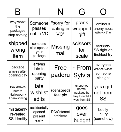 Junkland Yera Bingo Card