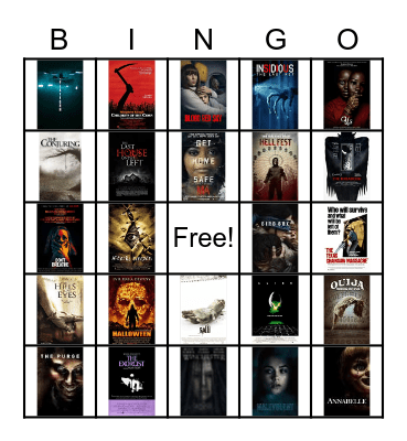 Halloween Bingo Card