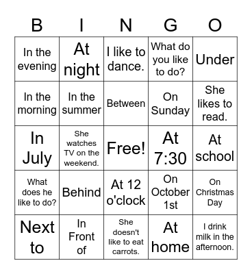 This Week Bingo Card