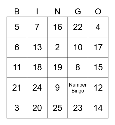 Boa sorte! Bingo Card
