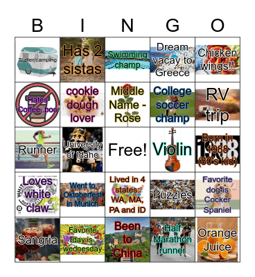 Happy Birthday Caitlin and Christina!!! <3 Bingo Card