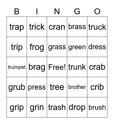 r Blend Bingo Card