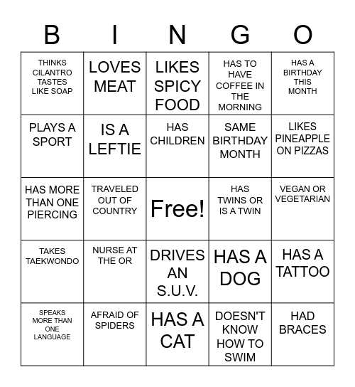 BEAUT ETERNAL Bingo Card