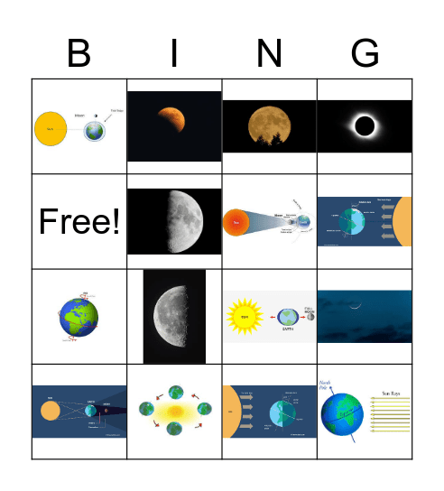 Moon Bingo Card